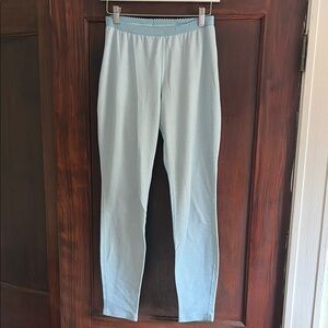 Patagonia performance base layer Light Blue Ribbed Leggings